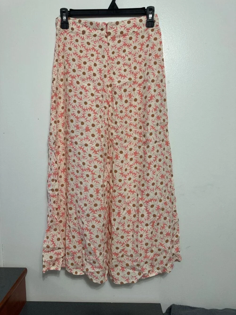 Floral Maxi Skirt By MNG In Pink & White With Daisy Pattern Size S Lightweight & - Picture 3 of 8